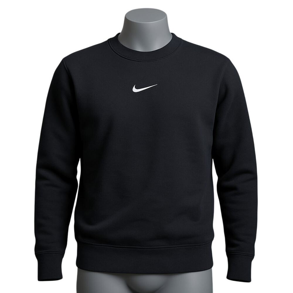 Nike Black Crewneck Sweatshirt Small | Classic Swoosh Logo Unisex